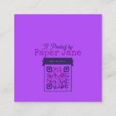 Carte D'accompagnement Brosse de sorcière (Dos)