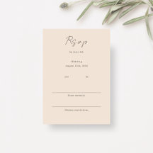 Brosse | Mariage minimaliste chic RSVP