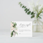 Carte D'accompagnement Brosse rose florale verte Fille Déchets Raffle (Debout devant)