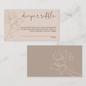 Carte D'accompagnement Brosse rose rose rose moderne mignonne raffe flora (Devant / Derrière)