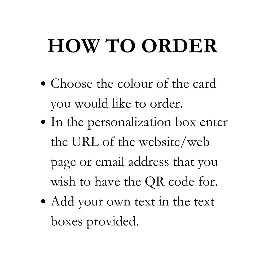 Carte D'accompagnement Brouiller | White Share The Love QR Code