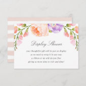 Carte D'accompagnement Broussailler en bande et en fleur Afficher la douc (Devant / Derrière)