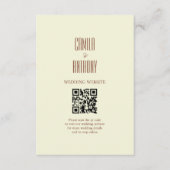 Carte D'accompagnement Brown beige (Devant)