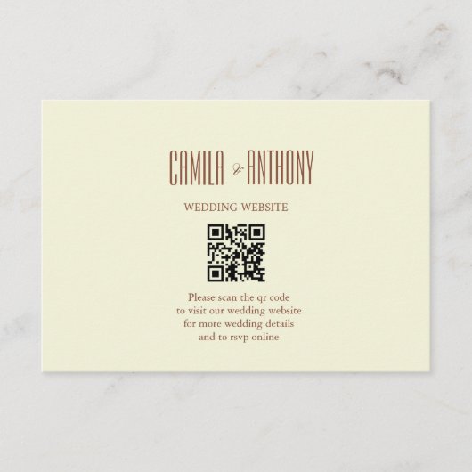 Carte D'accompagnement Brown beige (Devant)