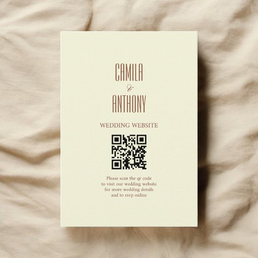 Carte D'accompagnement Brown beige