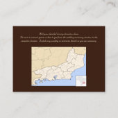 Carte D'accompagnement Brown/Crème/Flèche inverse rouge (Dos)