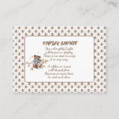 Carte D'accompagnement Brown Teddy Bear C'est un garçon ! Douche (Devant)