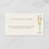 Carte D'accompagnement Brunch et bulle champagne douche nuptiale (Devant)