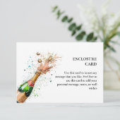 Carte D'accompagnement Brunch Et Champagne Pétillant Enterrement de Vie d (Debout devant)