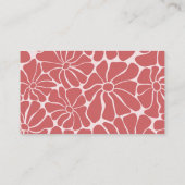 Carte D'accompagnement Brunch Super rose et rouge rétro (Dos)