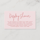 Carte D'accompagnement Brunch Super rose et rouge rétro (Devant)