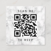 Carte D'accompagnement Budget Bourgogne Mariage Code QR RSVP Agate Argent (Dos)