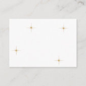 Carte D'accompagnement BUDGET Classic Gold Star Mariage QR Code (Dos)