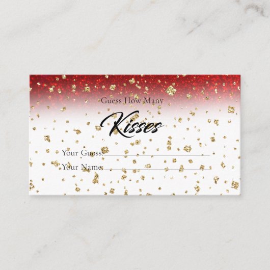 Carte D'accompagnement Budget Combien De Baisers Enceinte De Jeu De Maria (Devant)