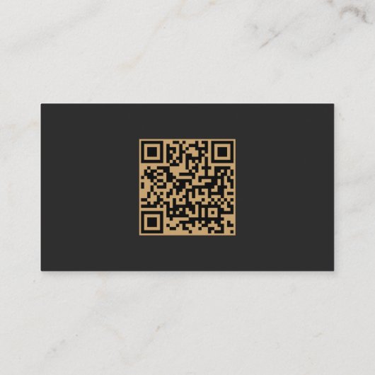 Carte D'accompagnement Budget Gris Blanc Or Agate Mariage foncé QR Code (Dos)