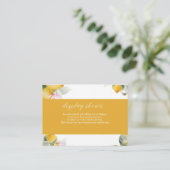 Carte D'accompagnement Budget Main Squeeze Lemon Wreath Bridal Shower Enc (Debout devant)