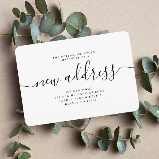 Carte D'accompagnement Budget nouveau script d'adresse déplacement faire-