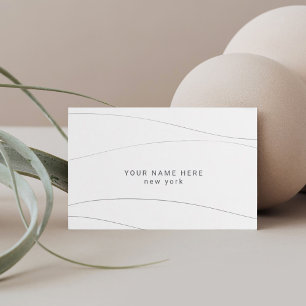 Carte D'accompagnement Budget personnalisé Vagues Abstraites modernes Car