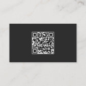 Carte D'accompagnement Budget Purple Argent Agate Dark Mariage QR Code (Dos)