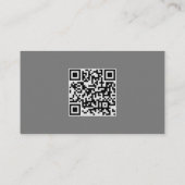 Carte D'accompagnement Budget Purple Argent Agate gris Mariage QR Code (Dos)
