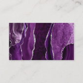 Carte D'accompagnement Budget Purple Silver Agate Dark Mariage Website (Dos)