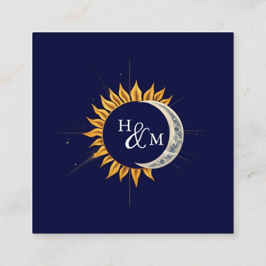 Carte D'accompagnement Budget QR Code Midnight Stars Site Mariage (Dos)