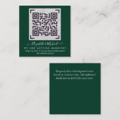 Carte D'accompagnement Budget QR Code Website RSVP Mariage de l'hôtel Dét (Devant / Derrière)