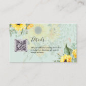 Carte D'accompagnement Budget QR Code Website RSVP Mariage de l'hôtel Dét (Devant)