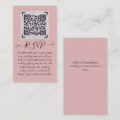 Carte D'accompagnement Budget QR Code Website RSVP Mariage de l'hôtel Dét (Devant / Derrière)