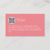 Carte D'accompagnement Budget QR Code Website RSVP Mariage de l'hôtel Dét (Devant)