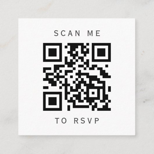 Carte D'accompagnement Budget Royal Blue Silver Mariage QR Code RSVP (Dos)