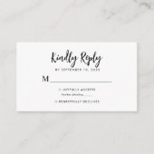 Carte D'accompagnement BUDGET Simple Romantique Script Coeur Monogramme R (Devant)