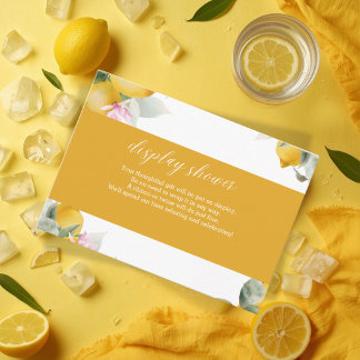 Carte D'accompagnement Budget Squeeze principale Couronne de citron Showe