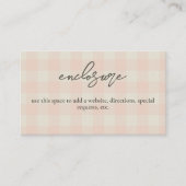 Carte D'accompagnement Buffalo Plaid (Devant)