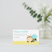 Carte D'accompagnement Bumble Bee Boy Baby shower, Déchets Raffle (Debout devant)