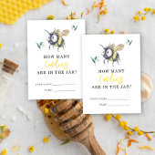 Carte D'accompagnement Bumble Bee - devinez combien de bonbons sont dans 