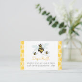 Carte D'accompagnement Bumble Bee Diaper Raffle Ticket (Debout devant)