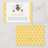 Carte D'accompagnement Bumble Bee Diaper Raffle Ticket (Devant / Derrière)