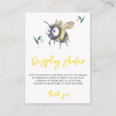 Carte D'accompagnement Bumble Bee - douche d'affichage (Devant)