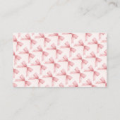 Carte D'accompagnement Bunny Diaper Raffle Card (Dos)