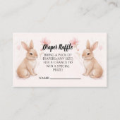 Carte D'accompagnement Bunny Diaper Raffle Card (Devant)