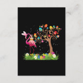 Carte D'accompagnement Bunny Flamingo Easter | Cute Flamingo Lovers (Devant)
