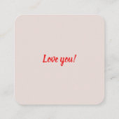 Carte D'accompagnement Bunny Love Balloons Valentine's card (Dos)