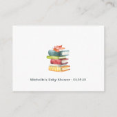 Carte D'accompagnement Bunny mignon Automne - Baby shower Automne Demande (Dos)