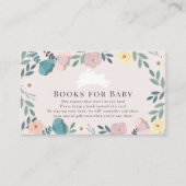 Carte D'accompagnement Bunny Pink Floral Girl Baby shower Request (Devant)