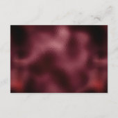 Carte D'accompagnement Burgundy Argent Floral Frame Détails du Mariage (Dos)