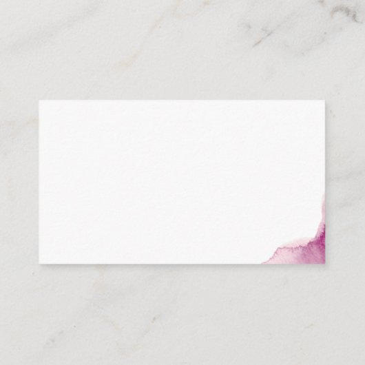 Carte D'accompagnement Burgundy Blush Elegant Wedding Website / Détails (Dos)