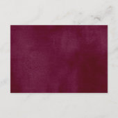 Carte D'accompagnement Burgundy blush or fille baby shower demande de rés (Dos)