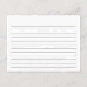 Carte D'accompagnement Burgundy Fête des mariées florale Script Recette (Dos)