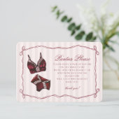 Carte D'accompagnement Burgundy Red Lingerie Shower Panties Please (Debout devant)